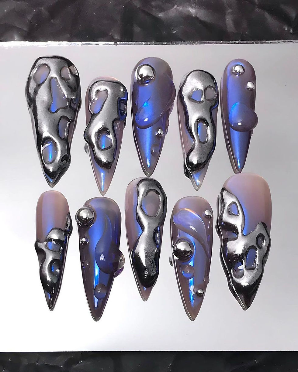 Thumbnail: press on nails, custom nails, fake nails, Nails Art, custom nail