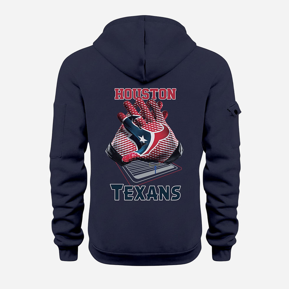 Thumbnail: Houston Texans Navy Quarter Zip Hoodie
