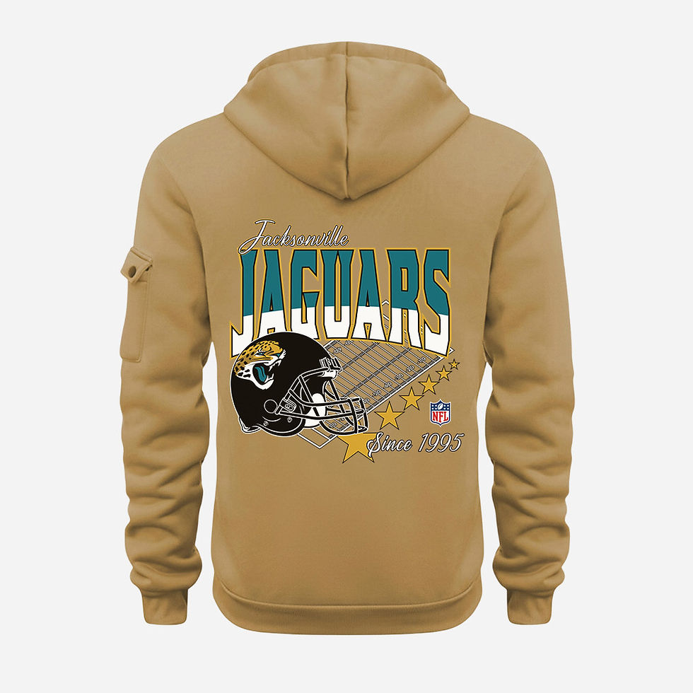 Thumbnail: Jacksonville Jaguars Gold Quarter Zip Hoodie