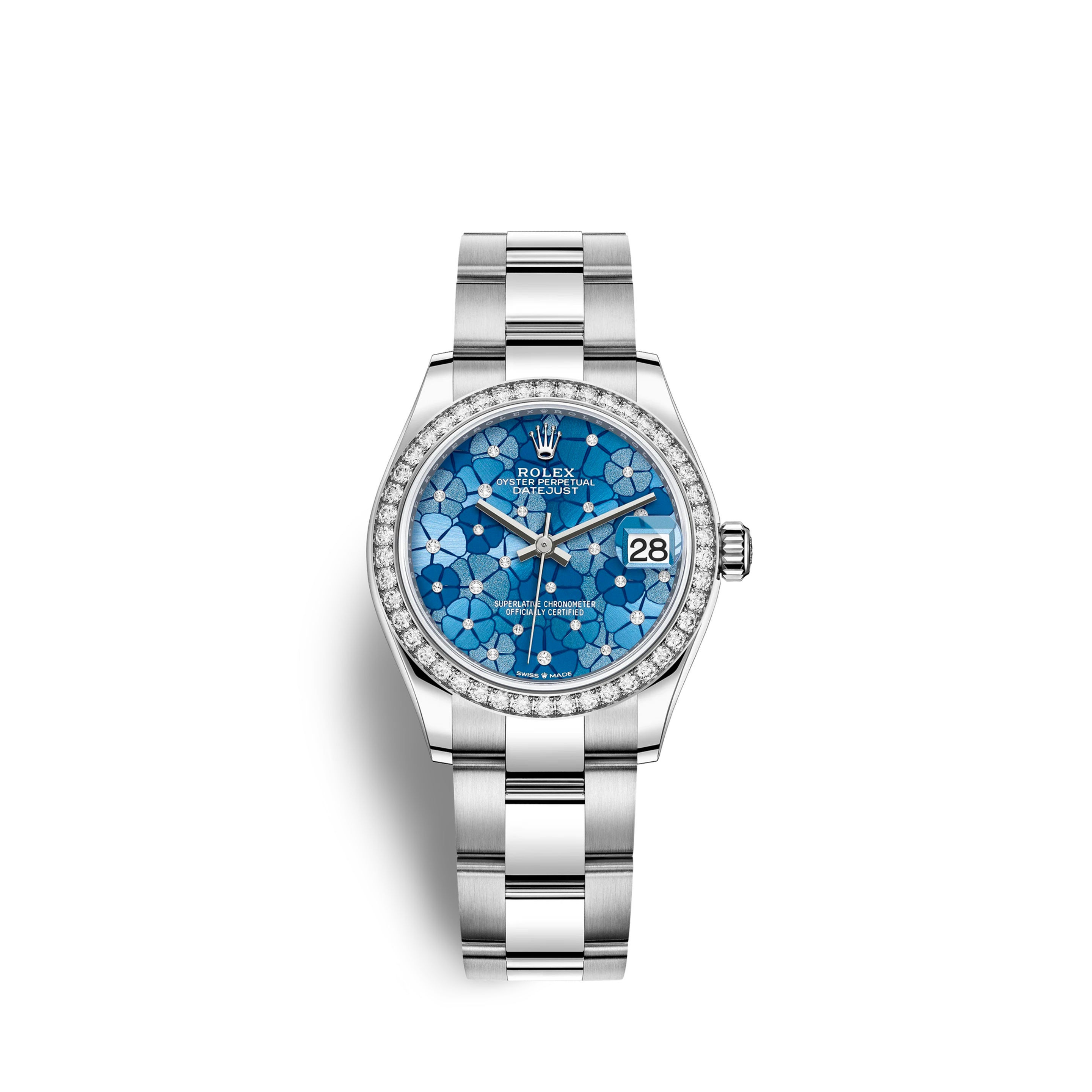 Rolex Datejust 31mm, Oystersteel & White Gold with Diamonds Ref# 278384rbr-0039