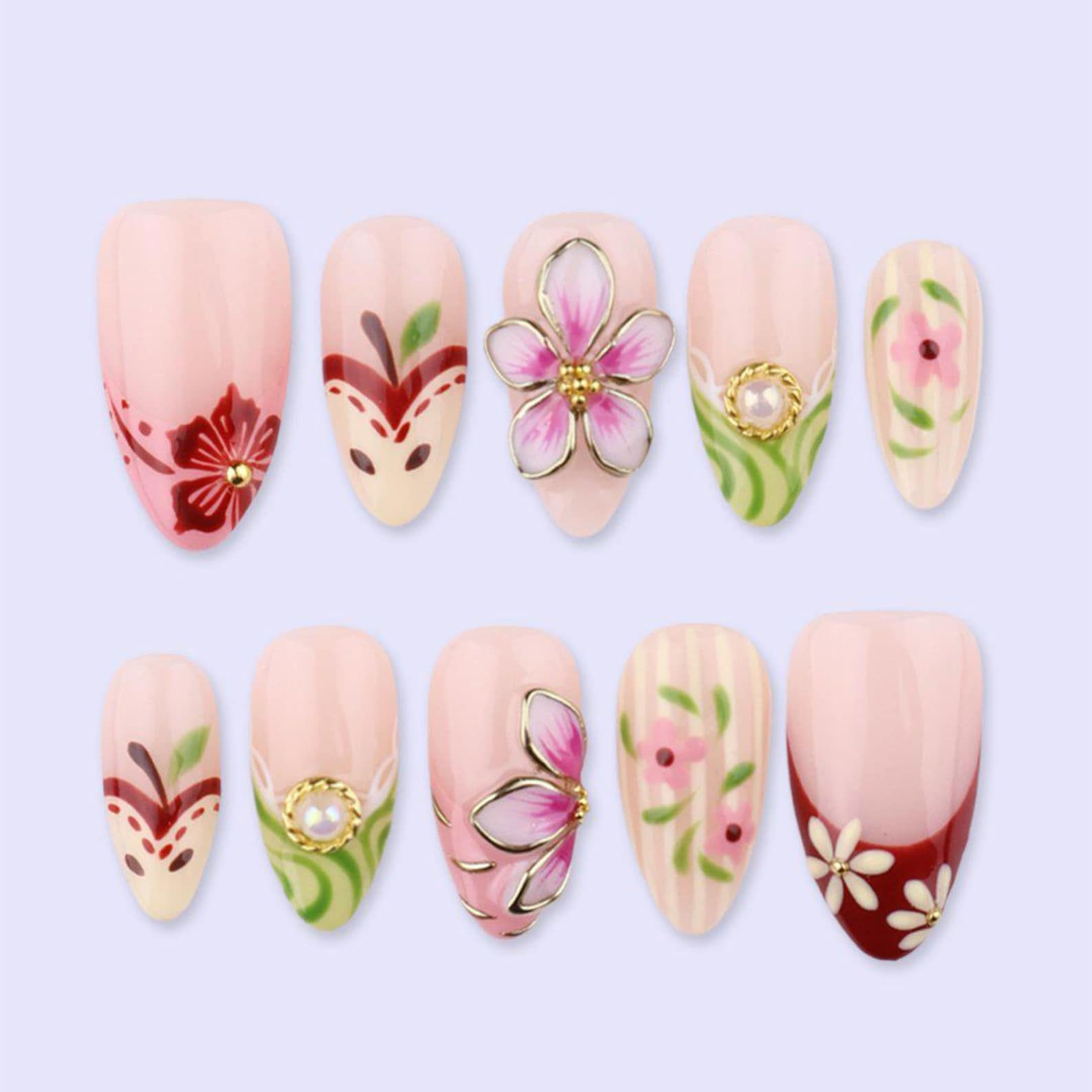 press on nails, custom nails, fake nails, Nails Art