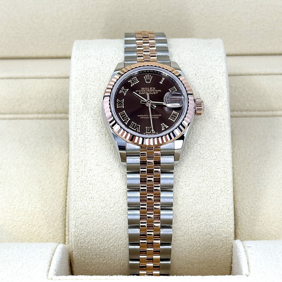 Thumbnail: Rolex Lady-Datejust 28, Oystersteel and 18k Everose Gold Ref# 279171-0009