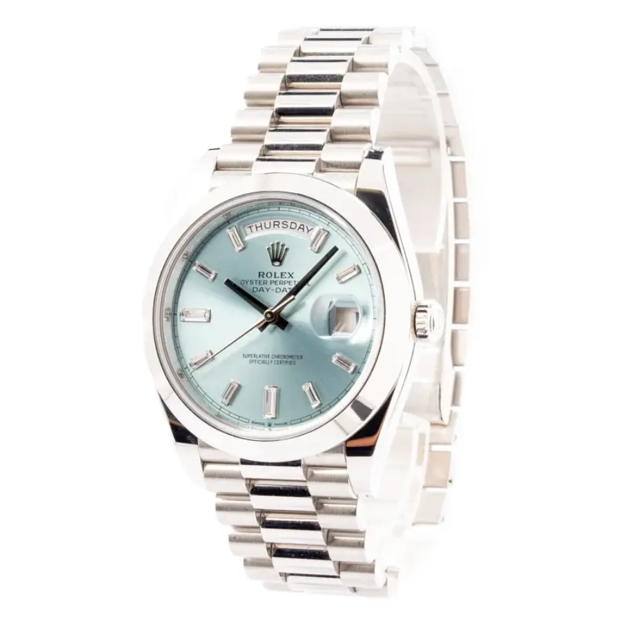 Thumbnail: Rolex Day-Date 228206 Blue Dial