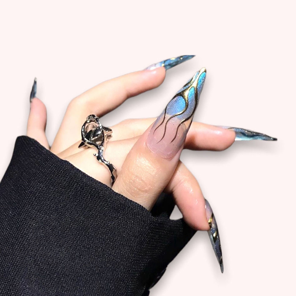 Thumbnail: press on nails, custom nails, fake nails, Nails Art, custom nail