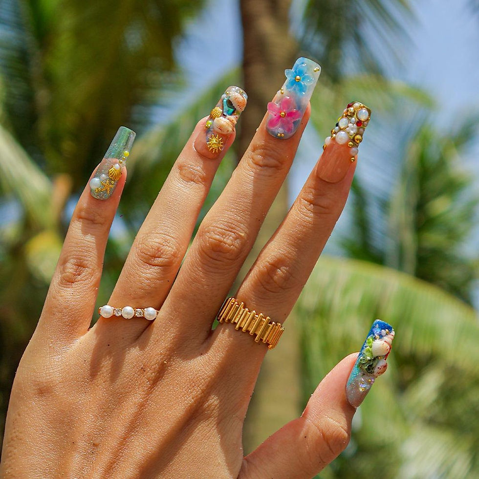 Thumbnail: press on nails, custom press on nails, fake nails, Nails Art