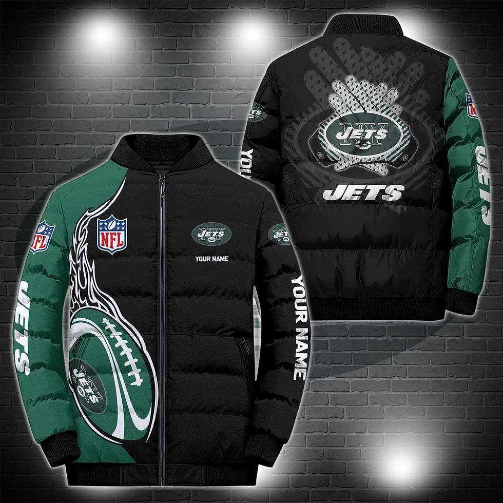 Thumbnail: New York Jetss Personalized Outdoor Coat Puffer Jacket ETRG-44921
