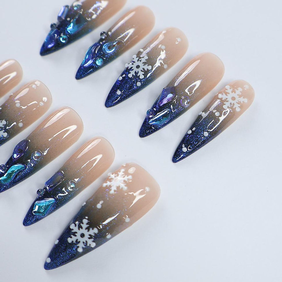 Thumbnail: press on nails, custom press on nails, fake nails, Nails Art