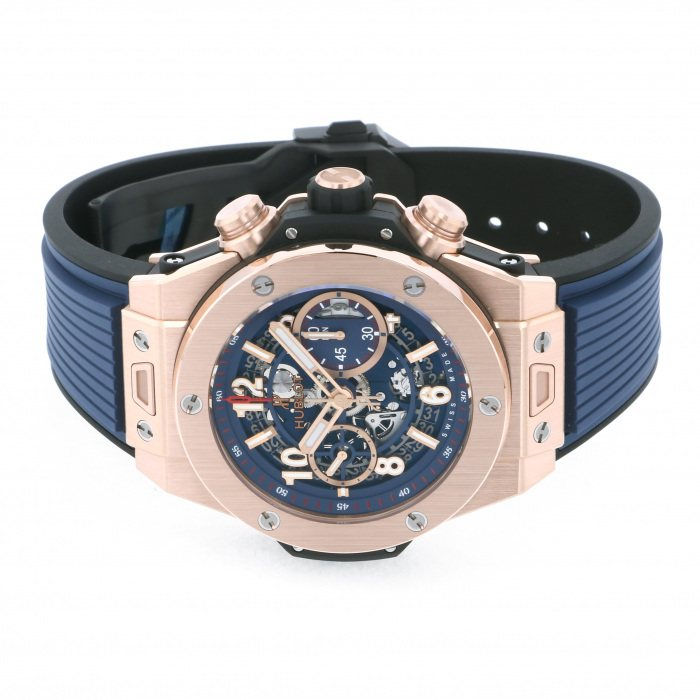 Thumbnail: Hublot Big Bang, Unico King Gold Blue, 42mm Ref# 441.OX.5189.RX