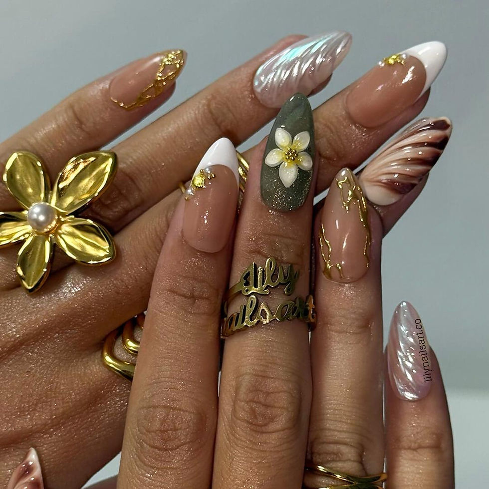 Thumbnail: press on nails, custom press on nails, fake nails, Nails Art