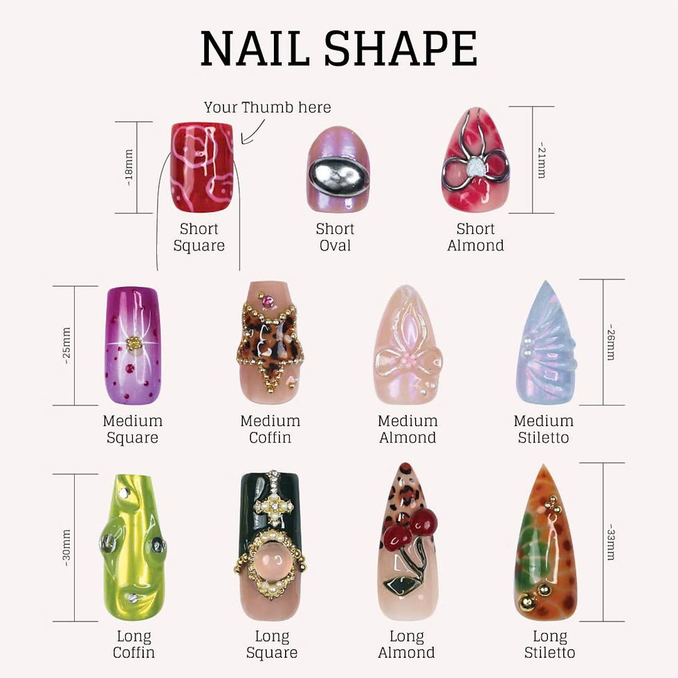 Thumbnail: press on nails, custom nails, fake nails, Nails Art