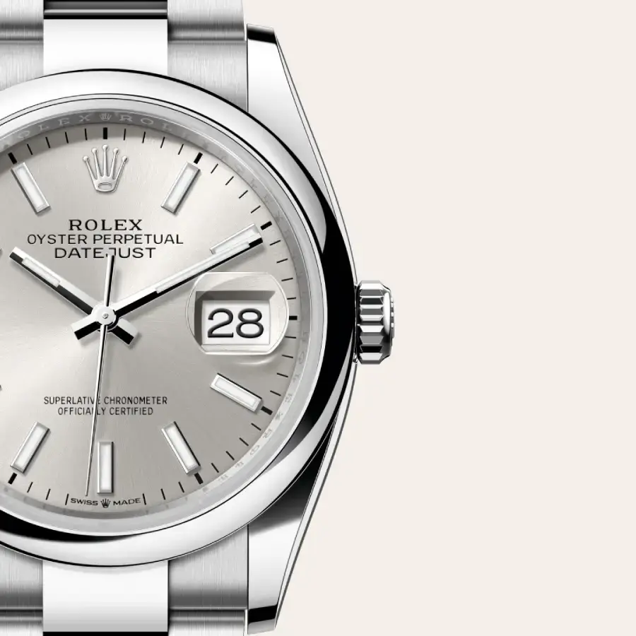 Thumbnail: Rolex Datejust 36 126200 Silver Dial Oyster Bracelet