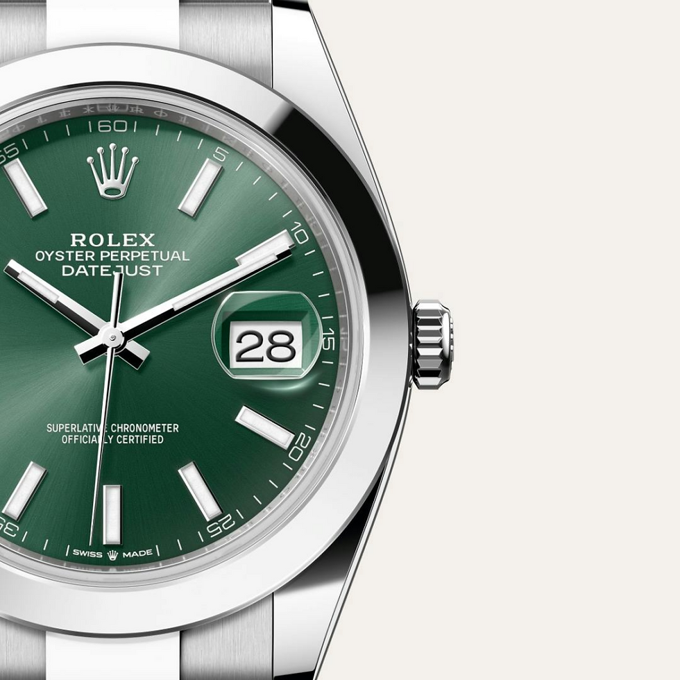 Thumbnail: Rolex Datejust 41 Oyster, 41 mm, Oystersteel, Green Dial