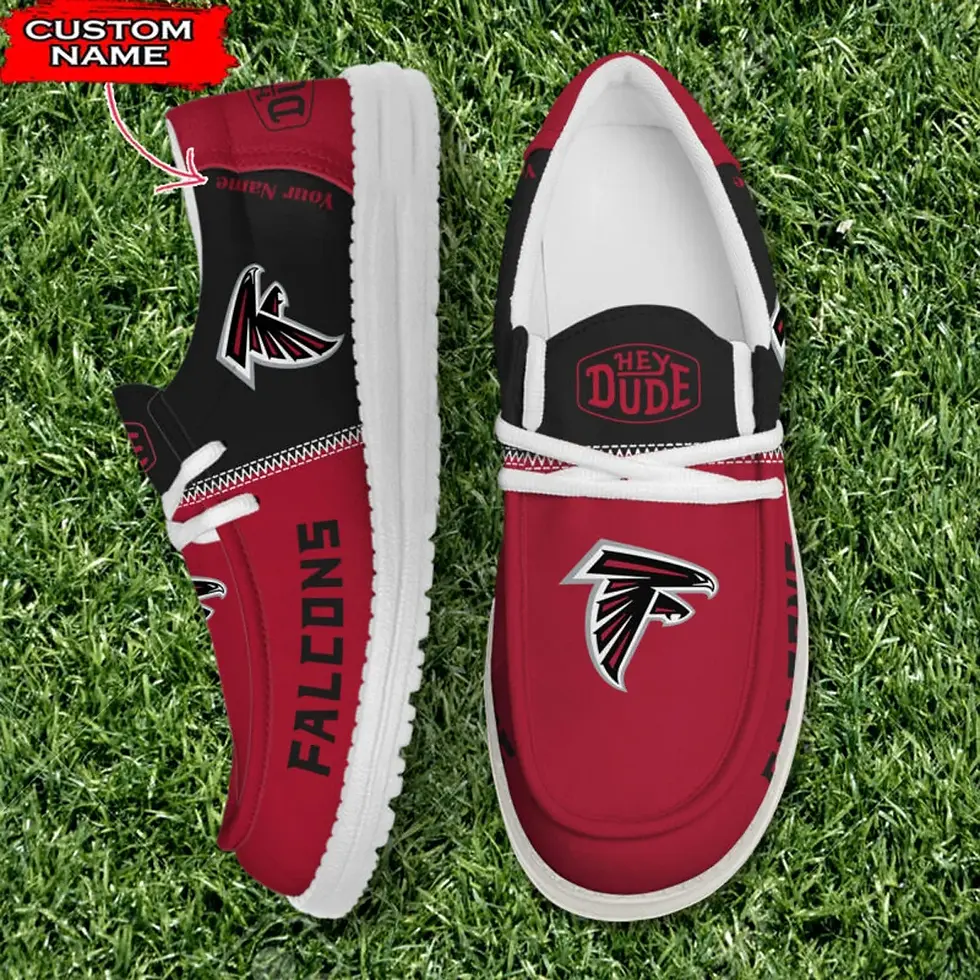 Thumbnail: Atlanta Falcons Loafer Shoes Shoes