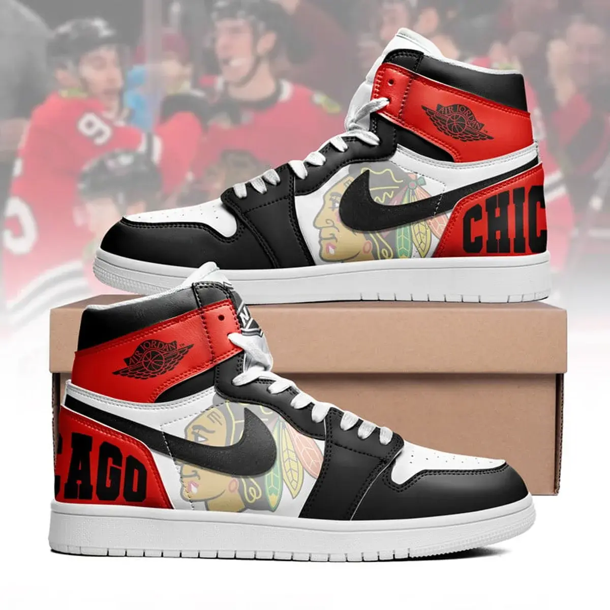 Chicago Blackhawks Premium NHL Teams High Top Sneakers