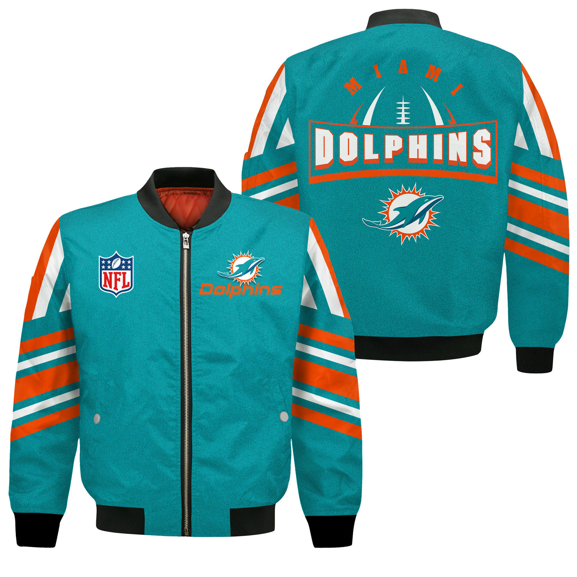 Miami Dolphins Football Team 2024- 25 Immortal Faith Bomber Jacket