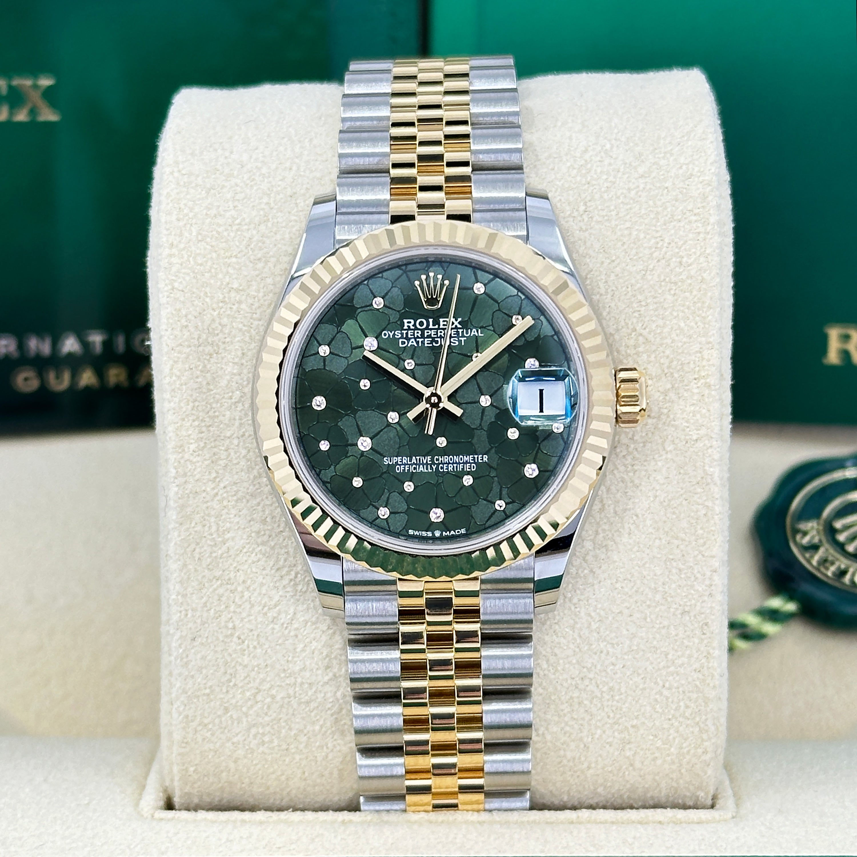 Rolex Datejust 31mm, Oystersteel & Yellow Gold & Diamonds Ref# 278273-0032