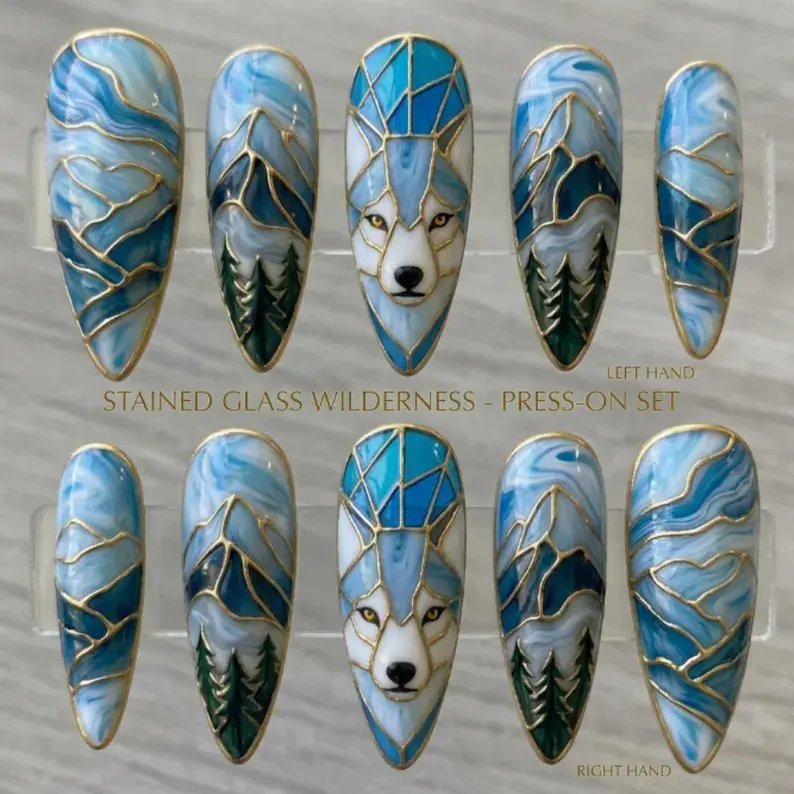 press on nails, custom press on nails, fake nails, Nails Art