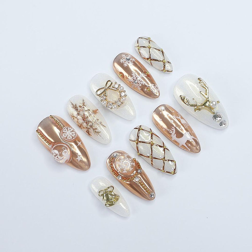 Thumbnail: press on nails, custom press on nails, fake nails, Nails Art