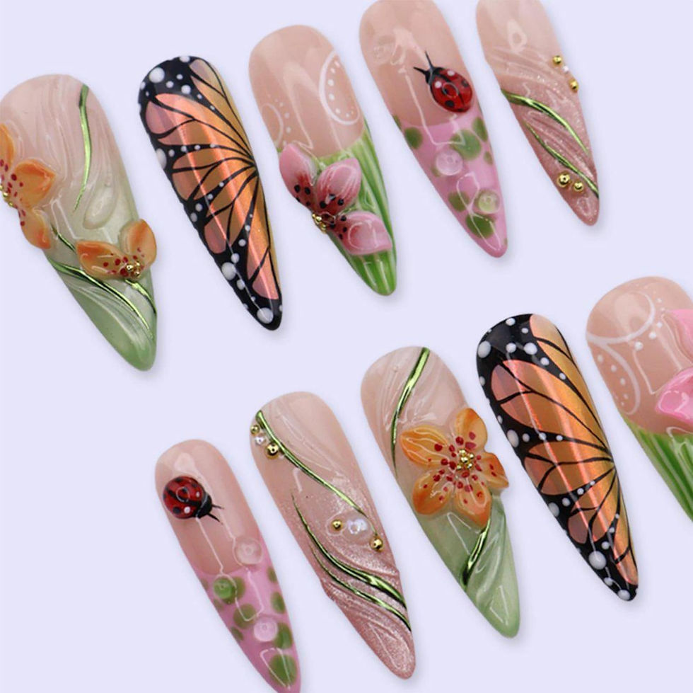 Thumbnail: press on nails, custom nails, fake nails, Nails Art