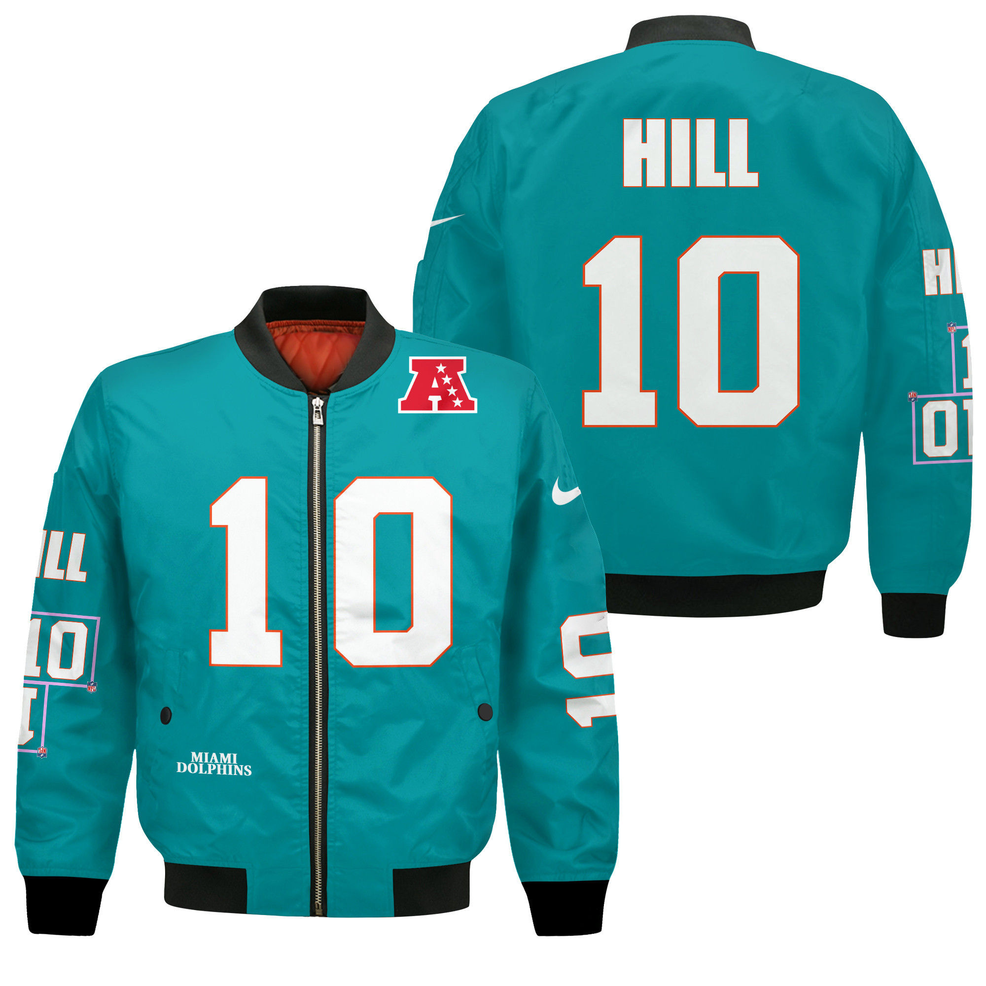 Tyreek Hill #10 Miami Dolphins National Football League 2024 Unique Design Bombe