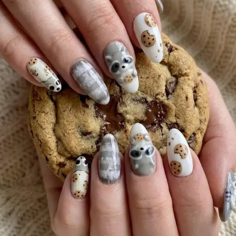 Thumbnail: press on nails, custom press on nails, fake nails, Nails Art