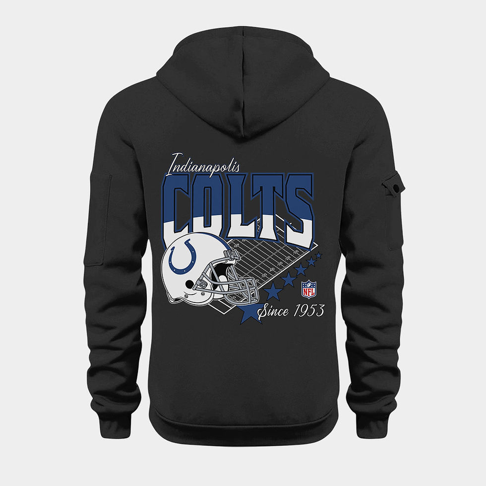 Thumbnail: Indianapolis Colts Black Quarter Zip Hoodie