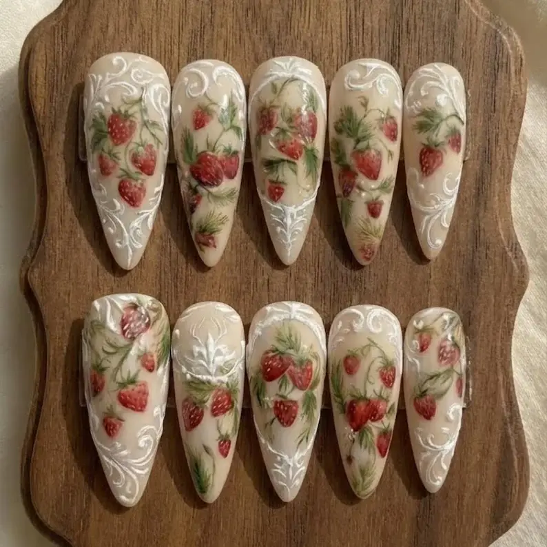 press on nails, custom press on nails, fake nails, Nails Art