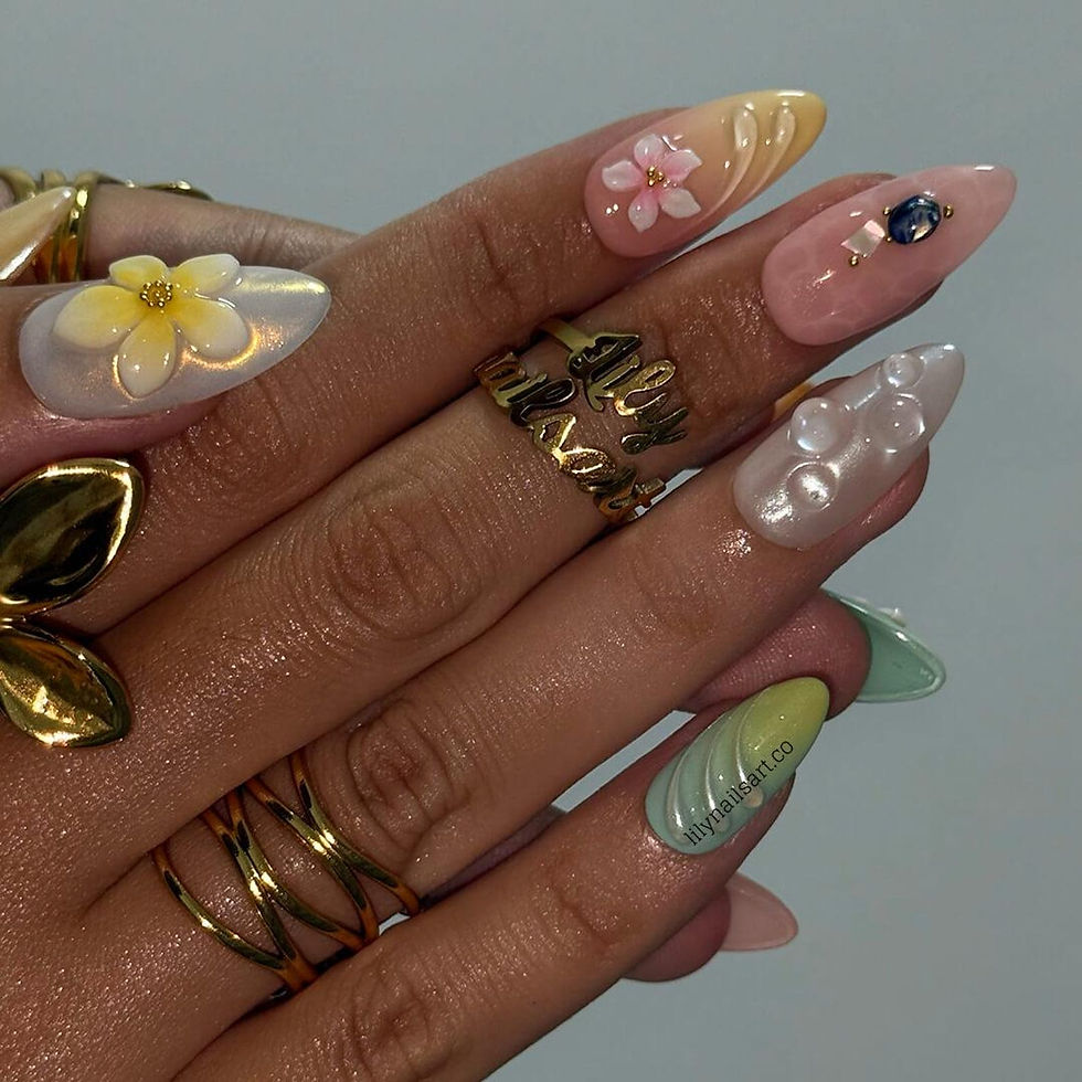 Thumbnail: press on nails, custom press on nails, fake nails, Nails Art