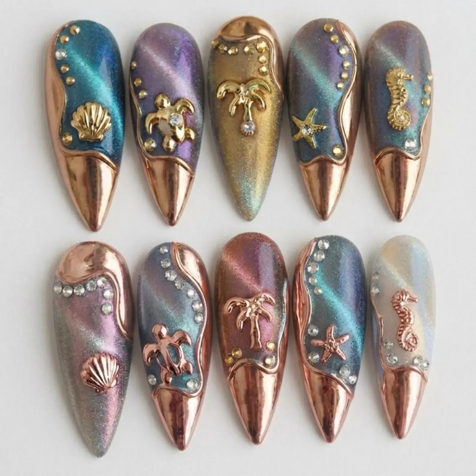 press on nails, custom press on nails, fake nails, Nails Art