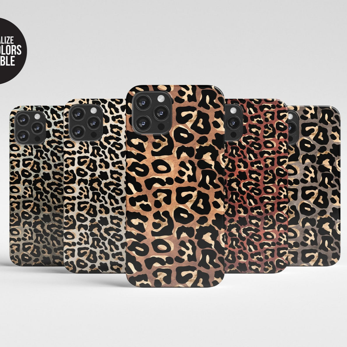 Cheetah Phone Case Cover | Leopard Abstract Pattern Hard Shell Protective Snap T