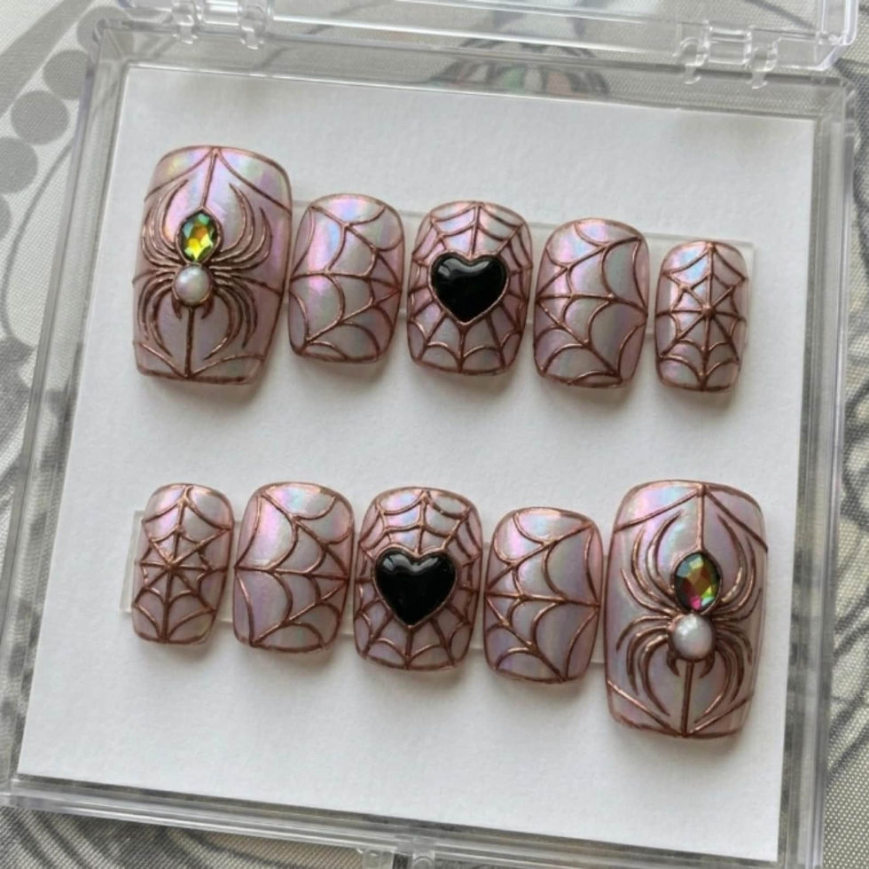 Thumbnail: press on nails, custom nails, fake nails, Nails Art, custom nail, Gift for her