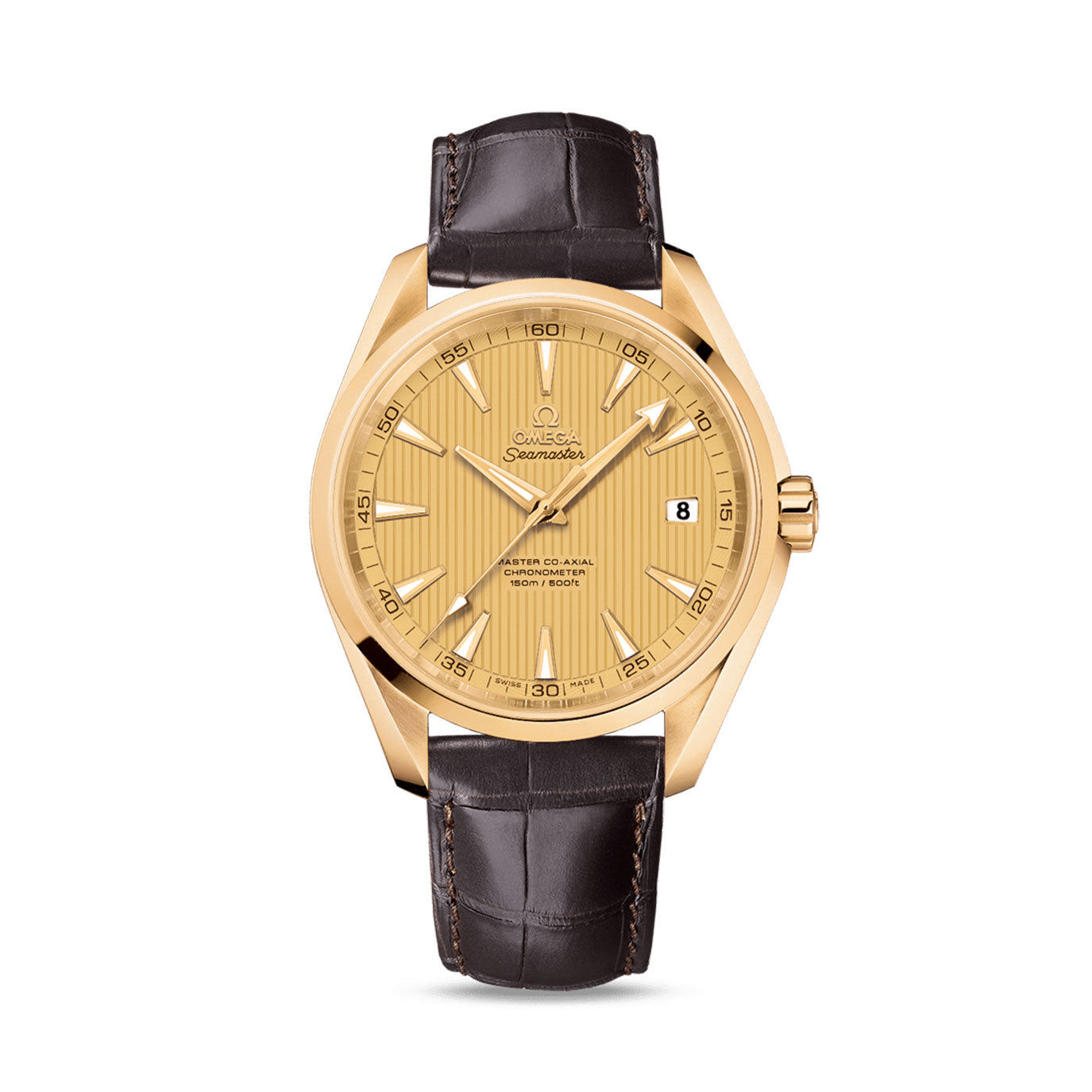 Omega Seamaster Aqua Terra 150M, 41.5mm Yellow Dial Ref# 231.53.42.21.08.001