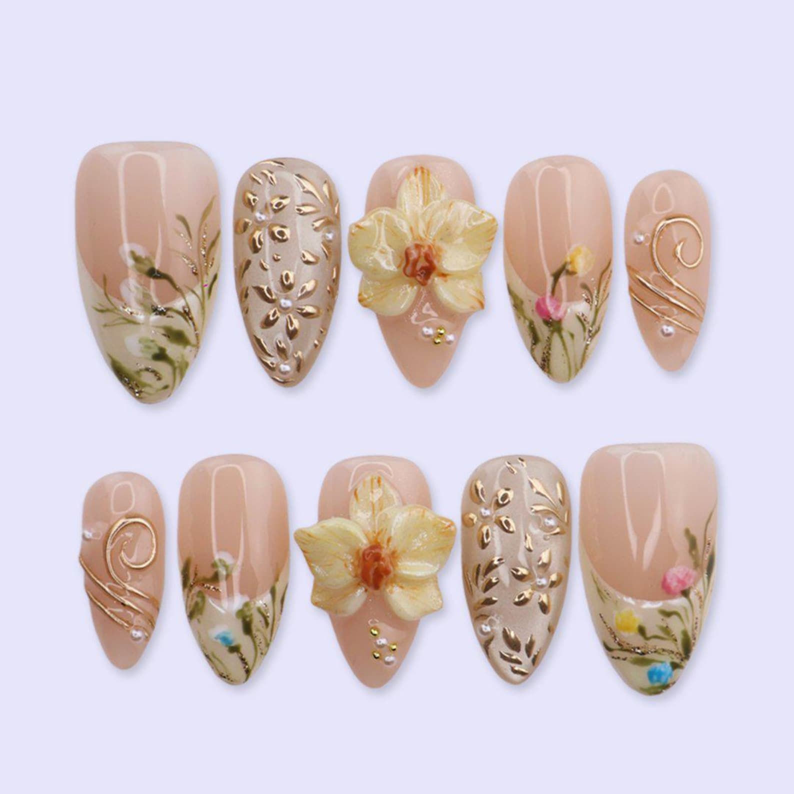 press on nails, custom nails, fake nails, Nails Art
