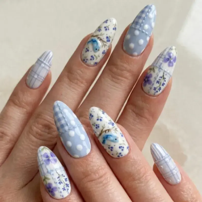 Thumbnail: press on nails, custom press on nails, fake nails, Nails Art
