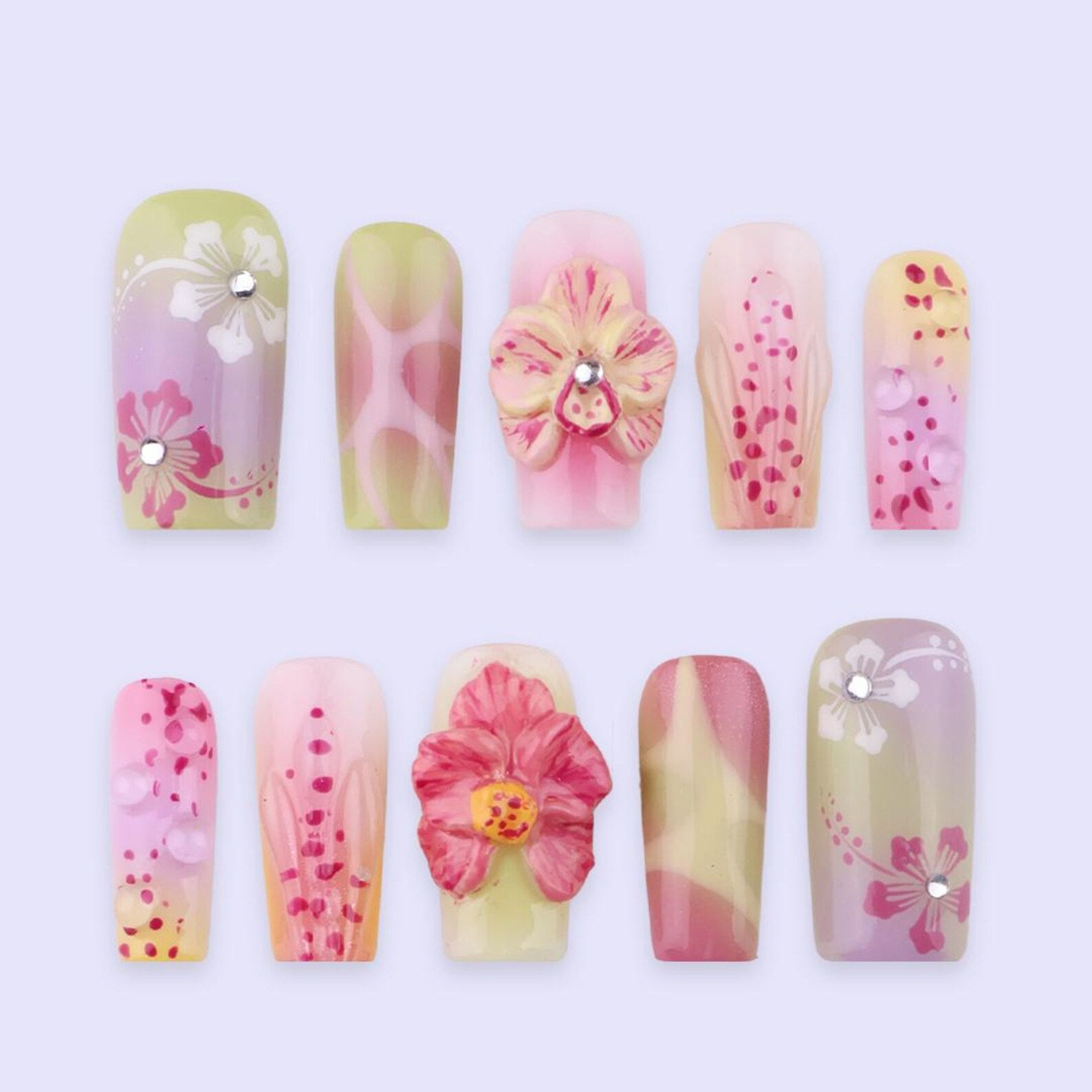 press on nails, custom nails, fake nails, Nails Art