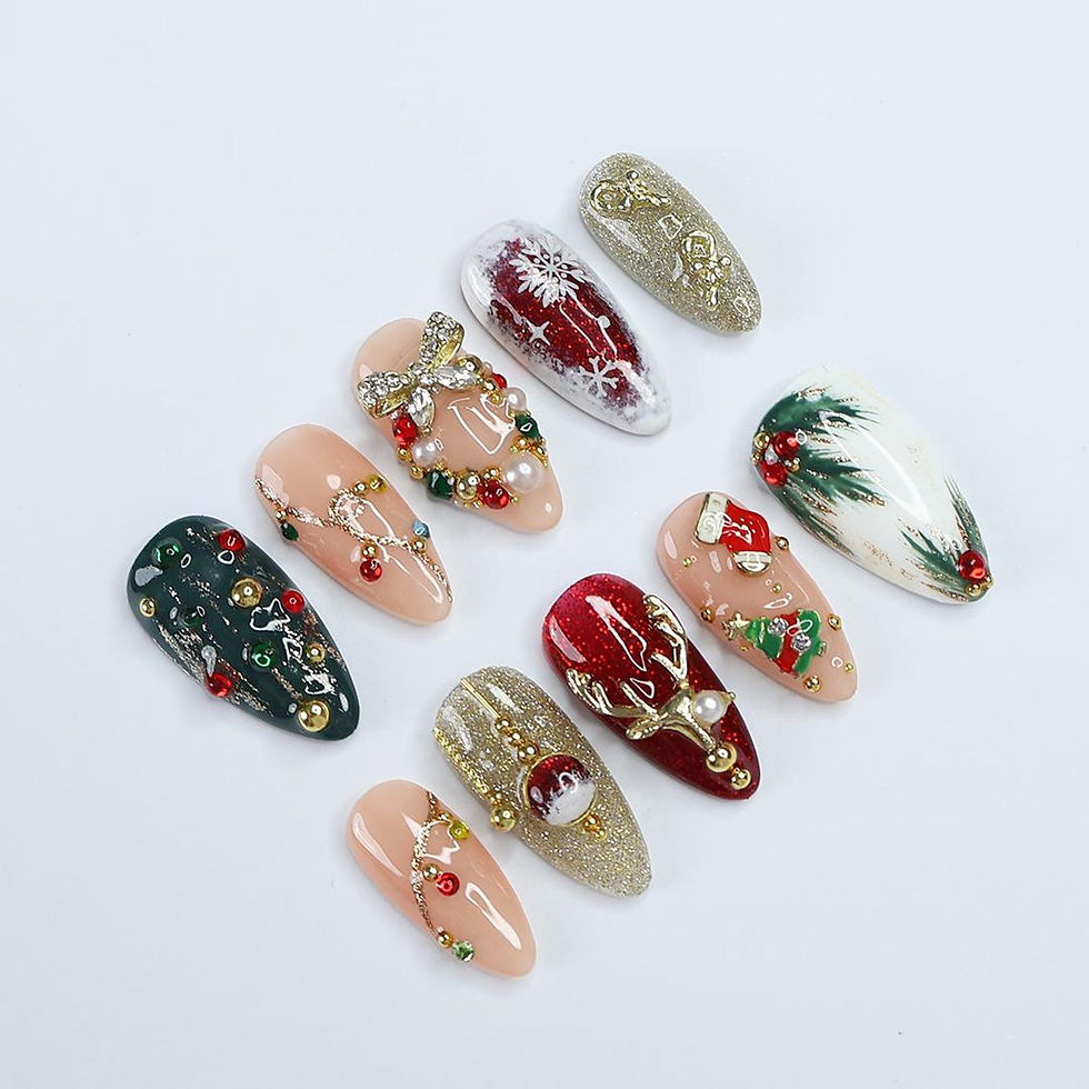 Thumbnail: press on nails, custom press on nails, fake nails, Nails Art