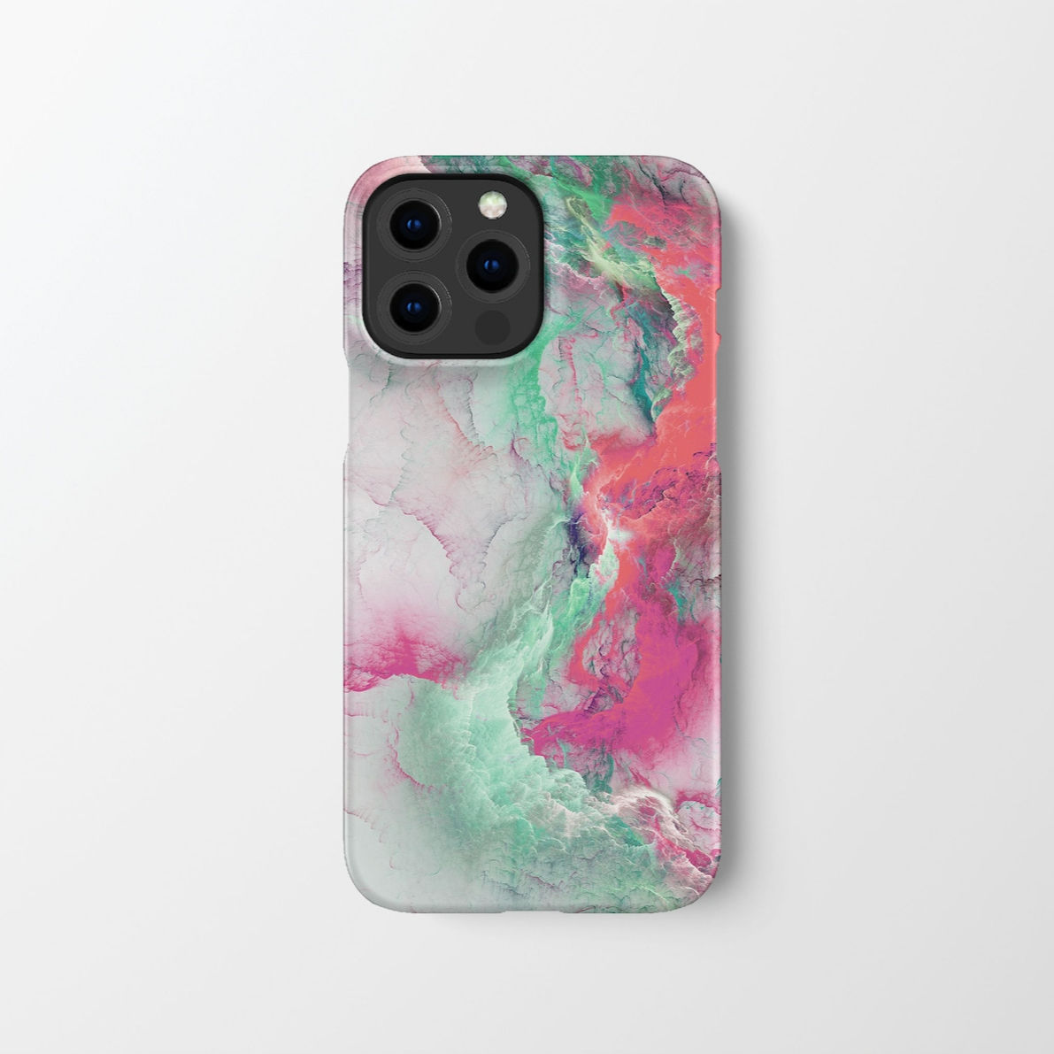Pink Marble Phone Case Cover | Pattern Aesthetic Hard Shell Protective Snap Toug