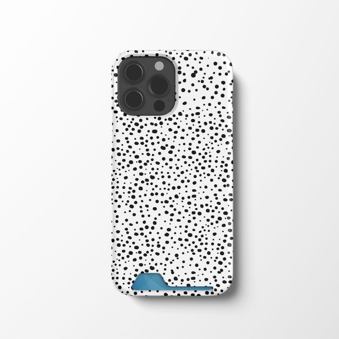 Dots iPhone 17 16 15 Case with Card Holder | Slim Wallet Phone Case for iPhone P