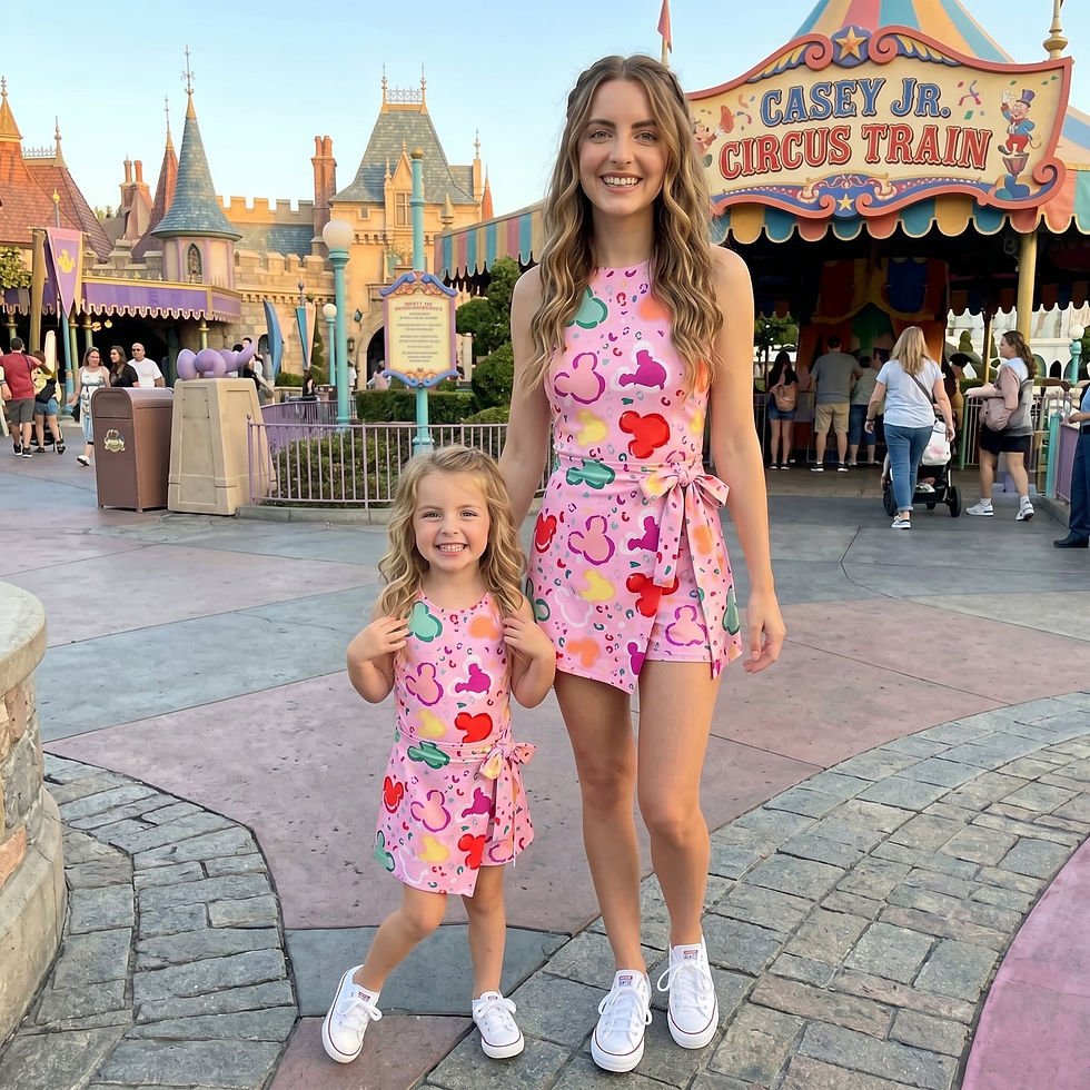 Thumbnail: Mouse Head Pattern Magical Vacation Outfit, Tennis Dress Skirt