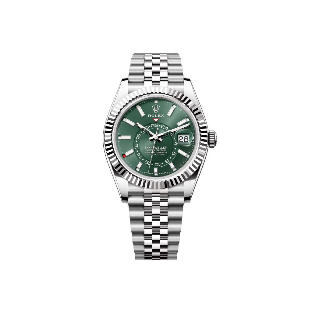 Rolex Sky-Dweller Automatic Watch With Dual Time Travel Layout