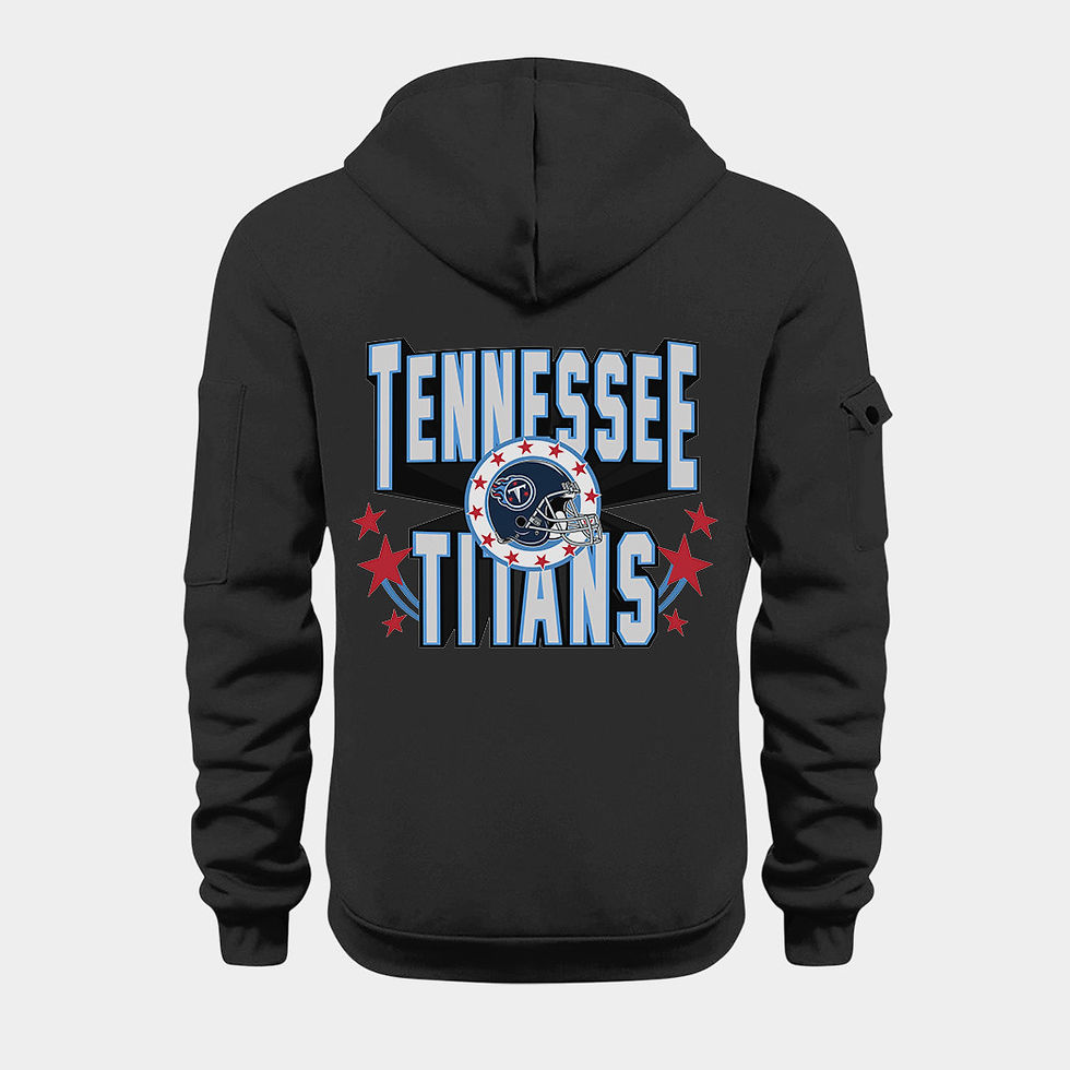 Thumbnail: Tennessee Titans Black Quarter Zip Hoodie