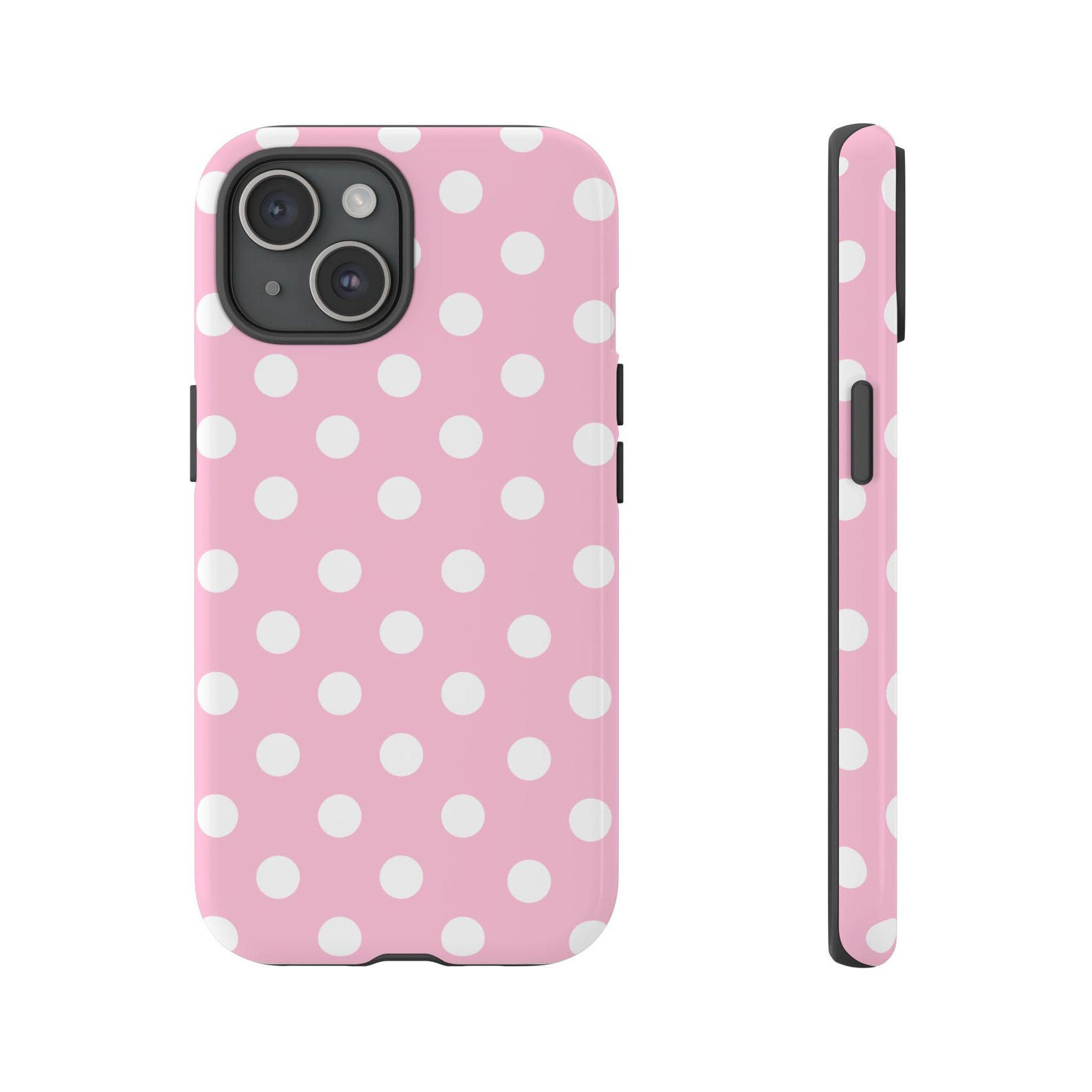 Pink Polka Dot Phone Case | iPhone 17/16/15/14/13/12 Pro Max | Galaxy S23/S22/S2