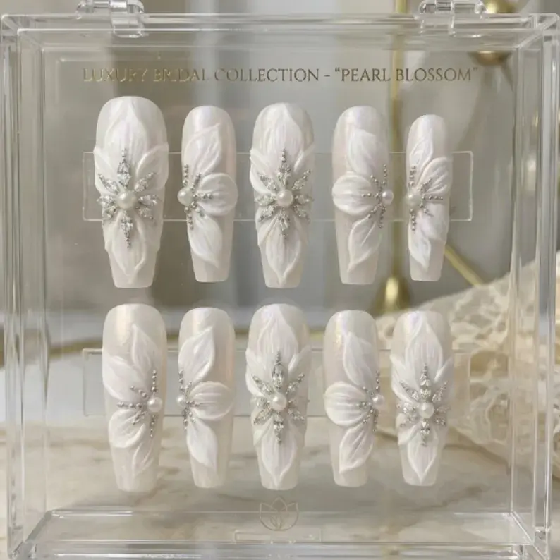 Thumbnail: press on nails, custom press on nails, fake nails, Nails Art