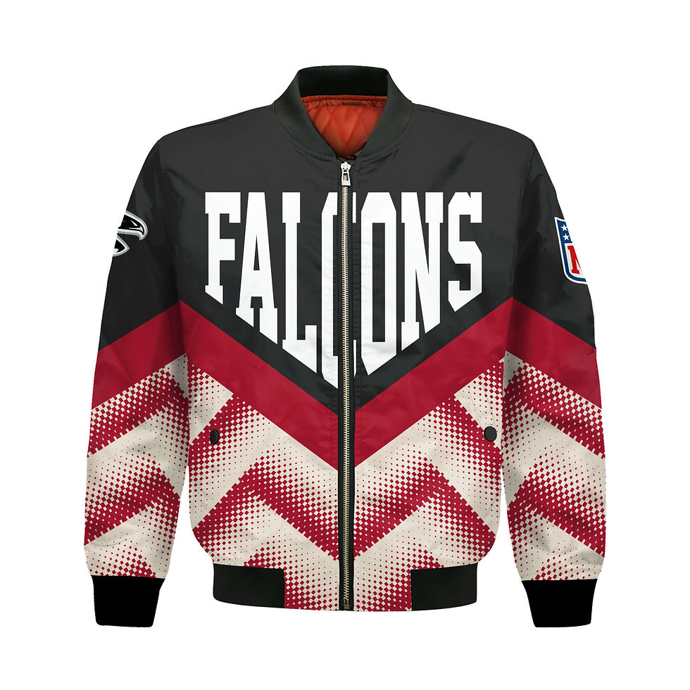Thumbnail: Atlanta Falcons Football Team 2024 - 25 We Are One Bomber Jacket