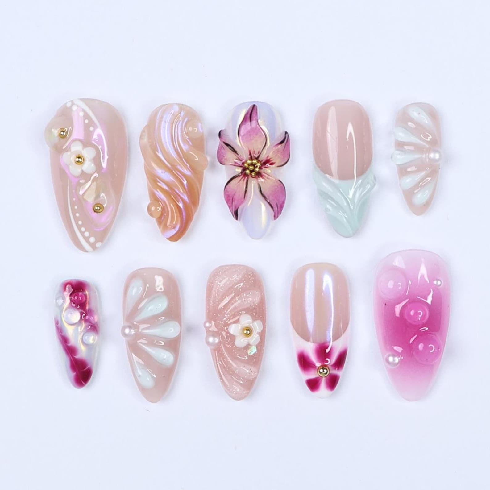 press on nails, custom nails, fake nails, Nails Art