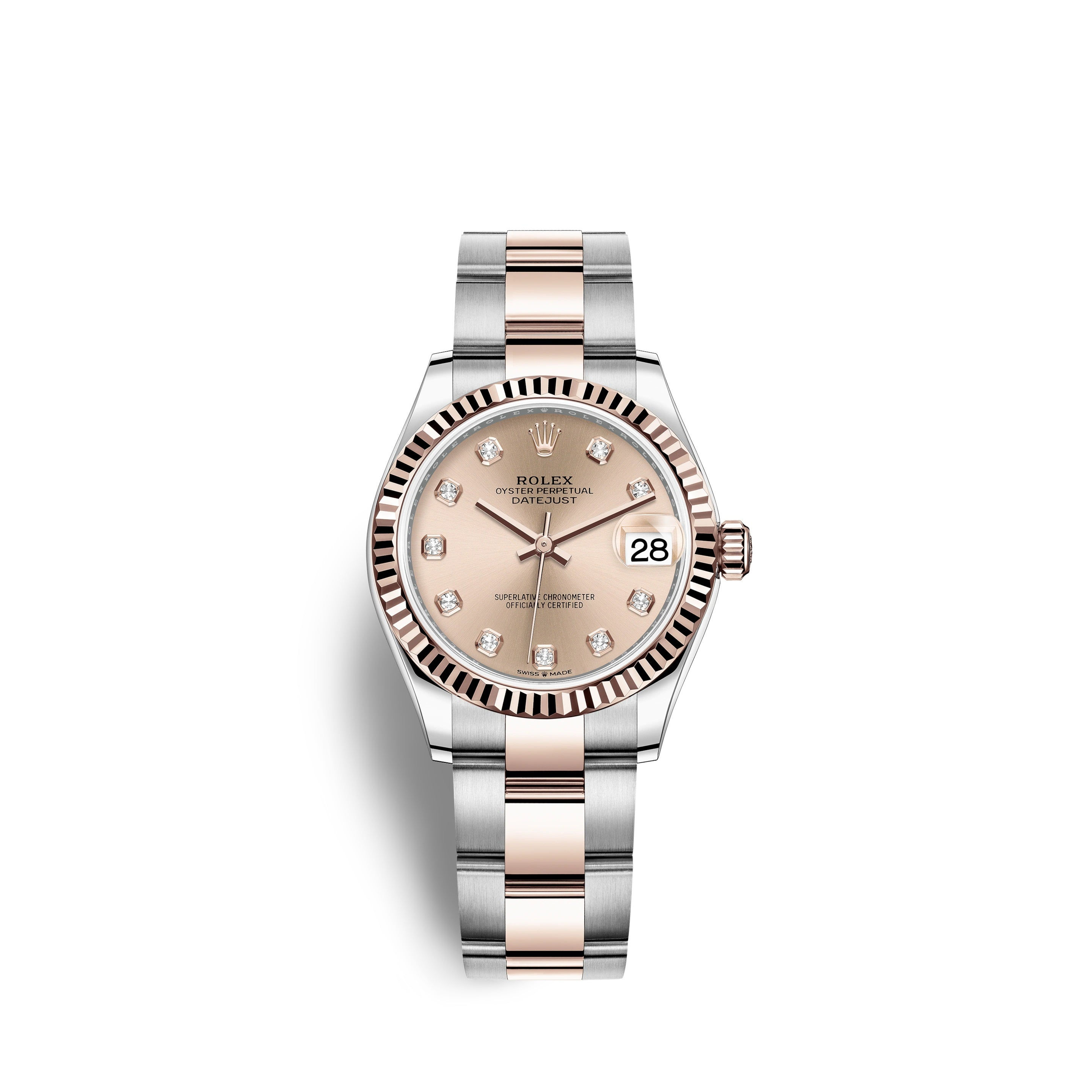 Rolex Datejust 31, Oystersteel and 18k Everose Gold Ref# 278271-0023