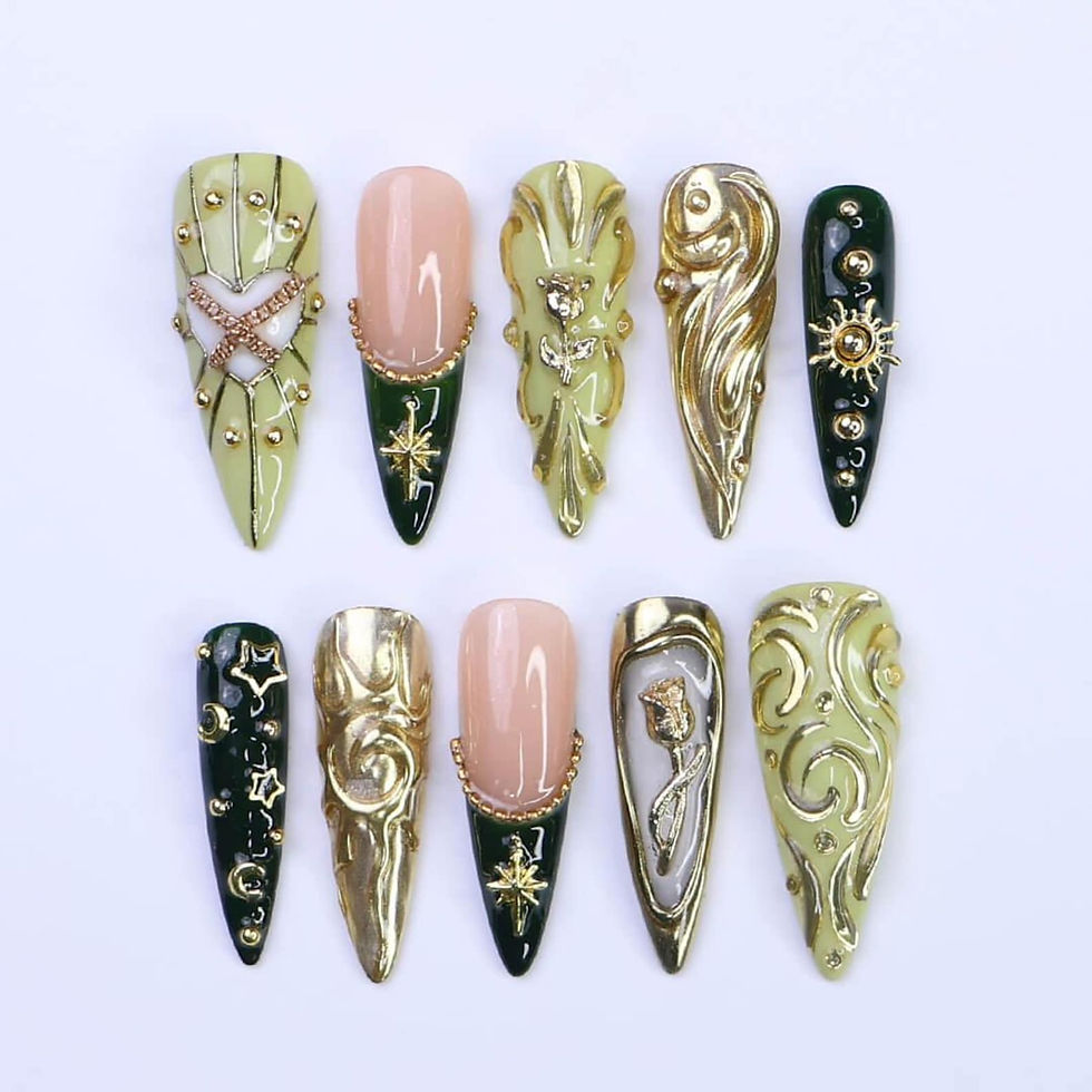 press on nails, custom nails, fake nails, Nails Art