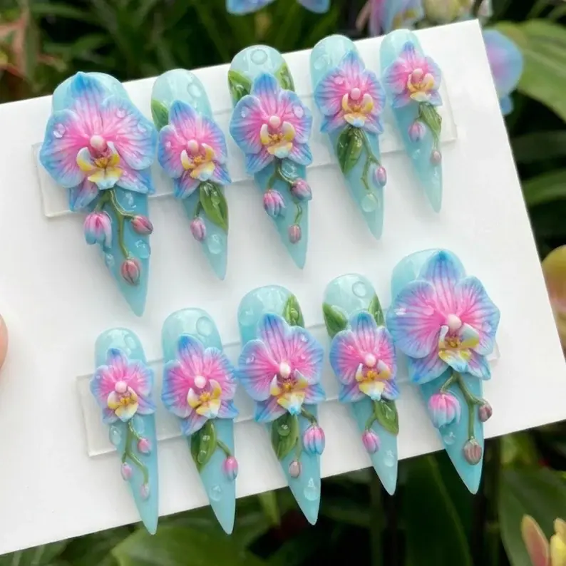 press on nails, custom press on nails, fake nails, Nails Art