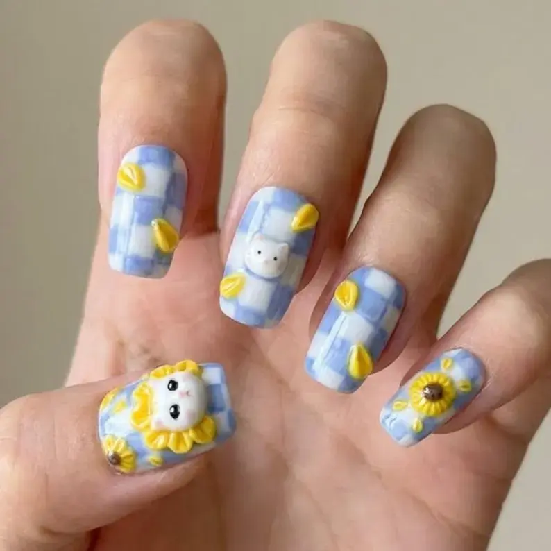 press on nails, custom press on nails, fake nails, Nails Art