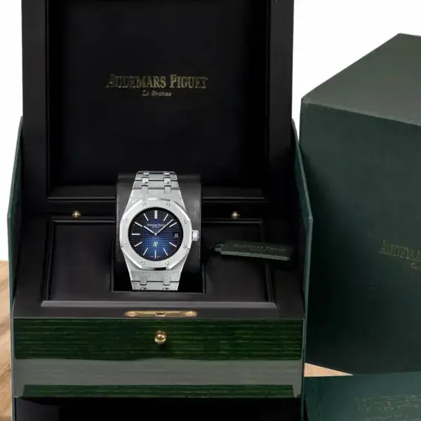 Thumbnail: Audemars Piguet Royal Oak Jumbo Extra Thin 39mm Watch Ref# 15202IP.OO.1240IP.01